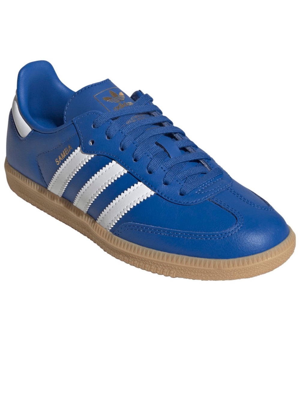 Adidas Samba Leather Blue and White
